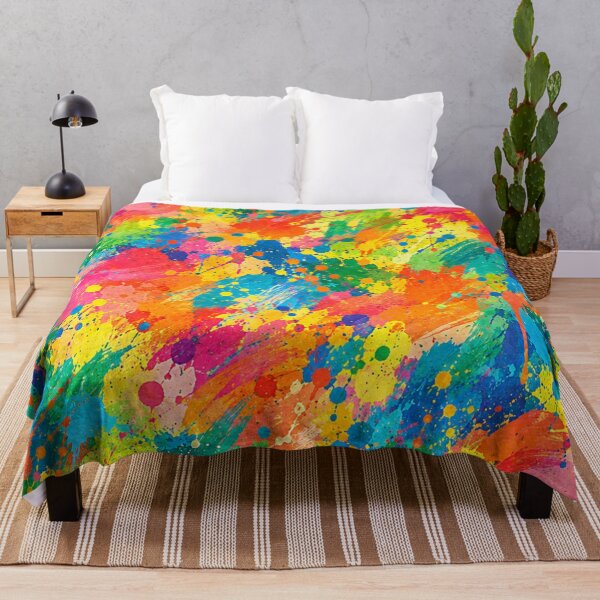 Item preview, Vibrant Spectrum Splatter Action Abstract Art designed and sold by THE SPLATTERED HAUS BY SAGE BANKS.