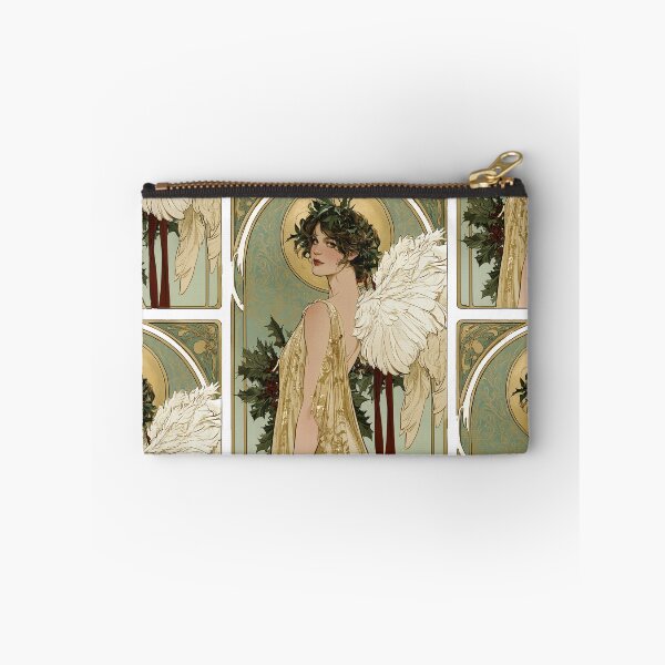 Item preview, Art nouveau Christmas angel card designed and sold by MendaciousMina.
