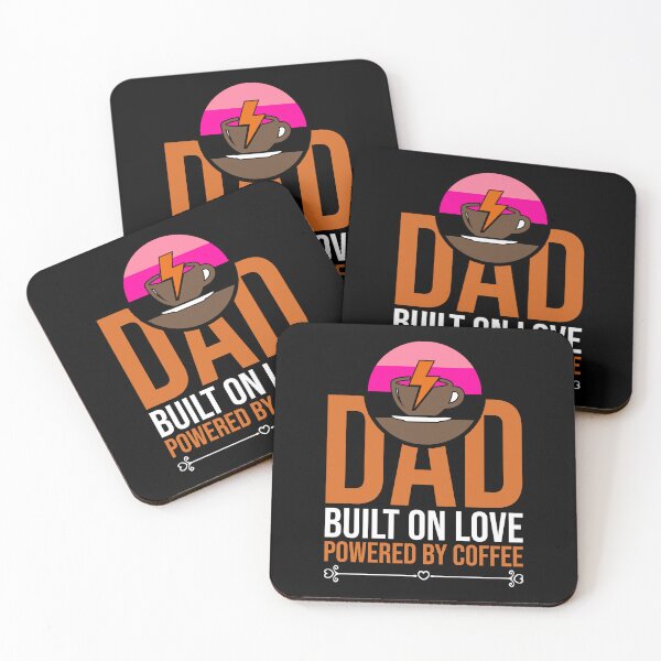 Item preview, Dad Built On Love Powered By Coffee designed and sold by VibeForgeCo24.