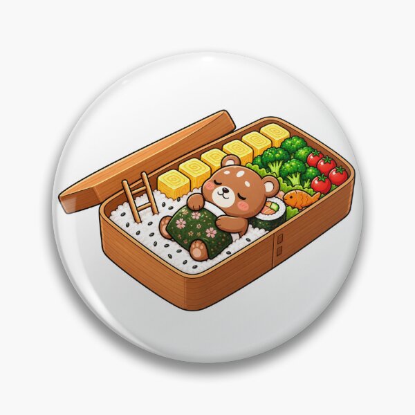 Item preview, Cute Bear Bento Box – Kawaii Japanese Lunchbox Bear | Adorable Sushi Bento Cartoon designed and sold by MrDev.