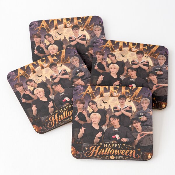 Item preview, Happy Halloween ATEEZ KPOP designed and sold by jaofnn.