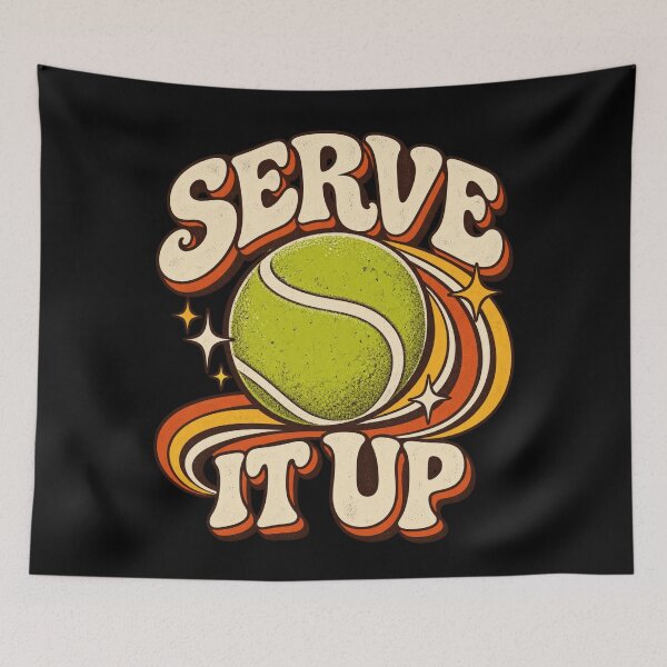 Item preview, Retro Tennis Serve It Up designed and sold by Side Quest Co..