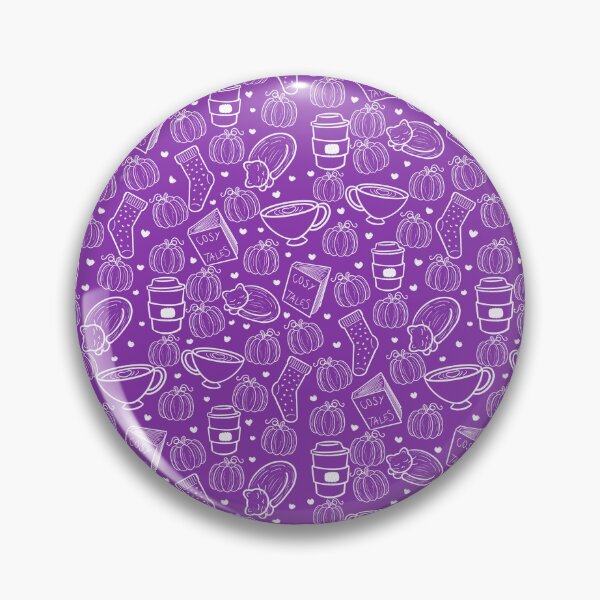 Item preview, Purple Autumnal Fall Cozy Print Pumpkin Spooky Season designed and sold by ClarissaDoodles.