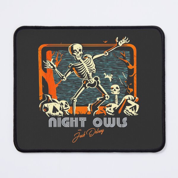 Item preview, Night Owls with Jack Delroy Halloween Station Break Vintage Radio Broadcast Design designed and sold by Dayzky.