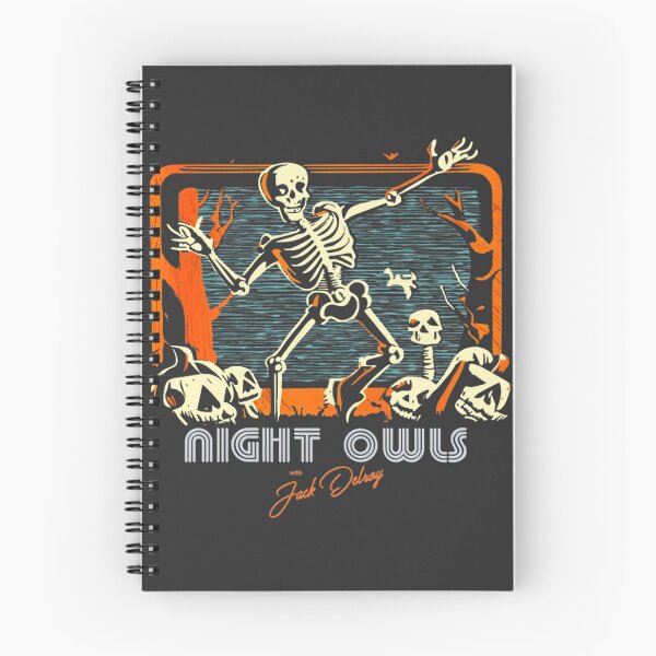 Item preview, Night Owls with Jack Delroy Halloween Station Break Vintage Radio Broadcast Design designed and sold by Dayzky.