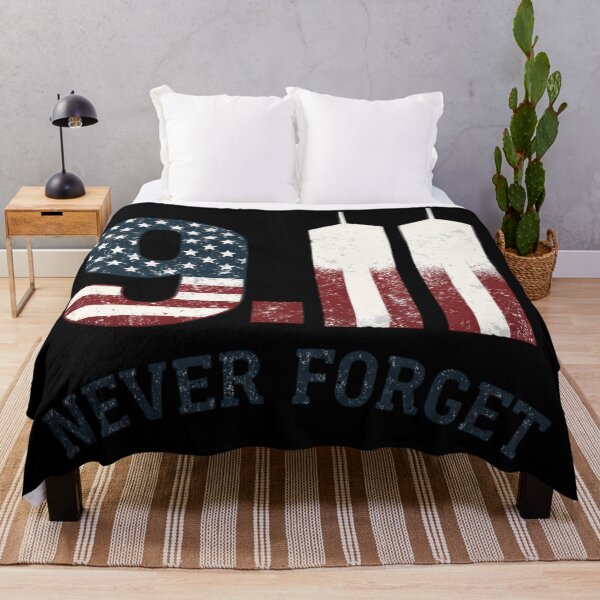 Item preview, Never Forget September 11 Twin Towers American Flag Memorial designed and sold by Vision Crafted.