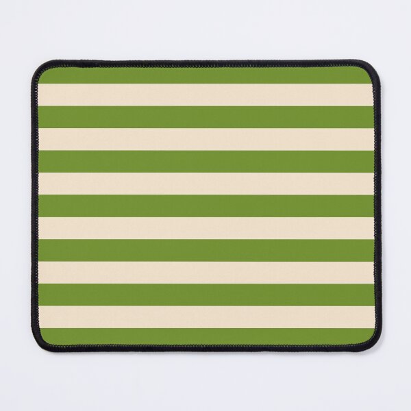 Item preview, Horizontal stripes in green and cream designed and sold by RishabhArts1.