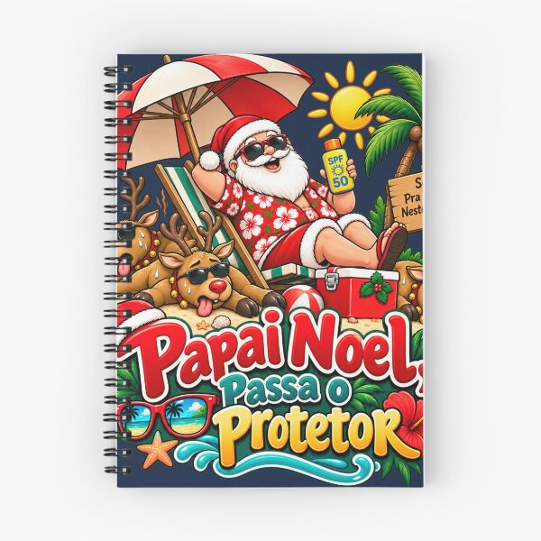 Item preview, Papai Noel, Passa o Protetor – Tropical Christmas designed and sold by warlistop.