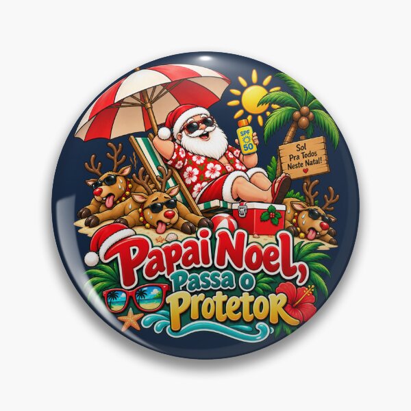 Item preview, Papai Noel, Passa o Protetor – Tropical Christmas designed and sold by warlistop.