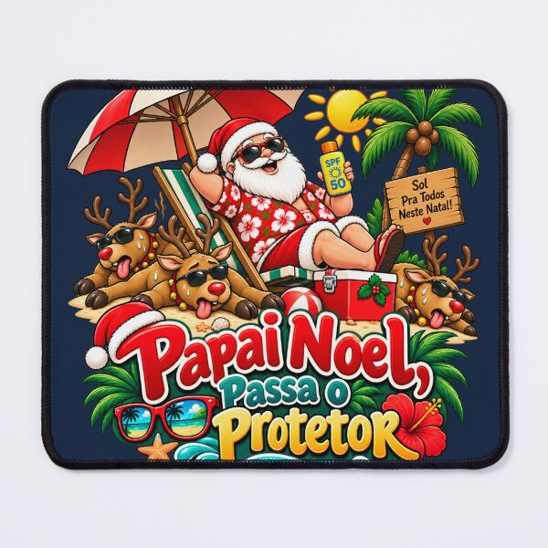 Item preview, Papai Noel, Passa o Protetor – Tropical Christmas designed and sold by warlistop.