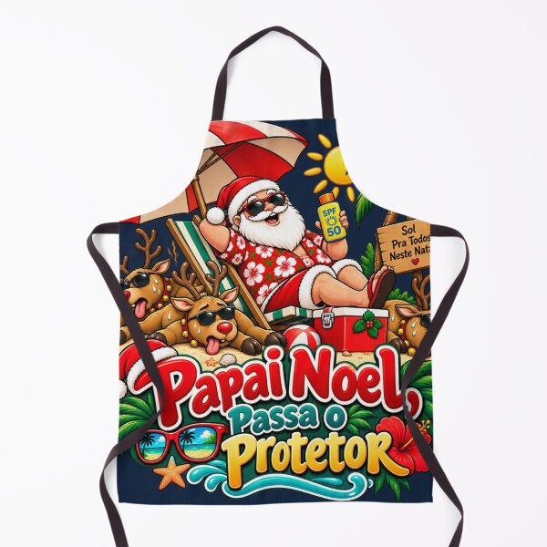 Item preview, Papai Noel, Passa o Protetor – Tropical Christmas designed and sold by warlistop.