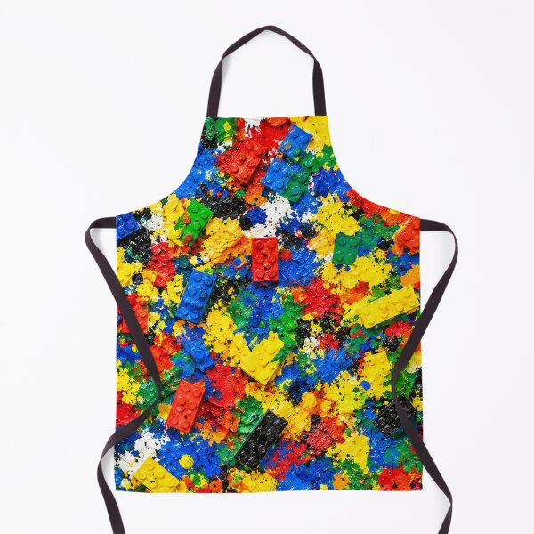 Item preview, Colorful Toy Bricks and Paint Splatter Mixed Media Art designed and sold by THE SPLATTERED HAUS BY SAGE BANKS.