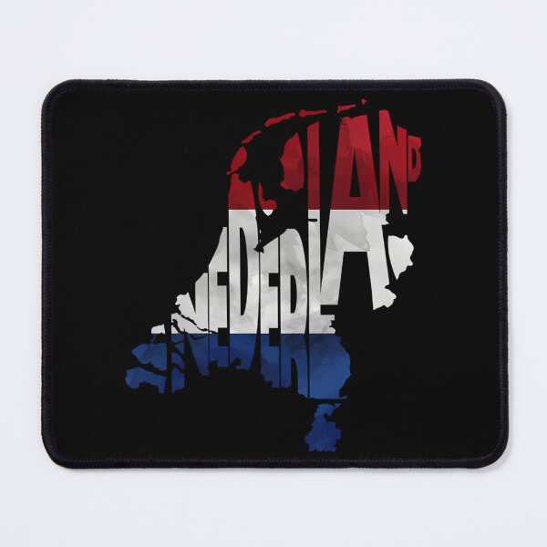 Item preview, The Netherlands Typographic Map Flag designed and sold by asiapenguinw.