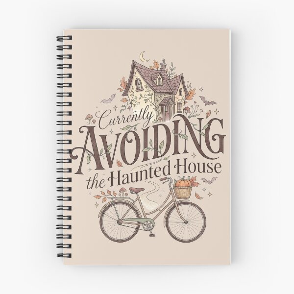 Item preview, Currently Avoiding the Haunted House Cute Spooky Autumn Aesthetic designed and sold by Pick&Grin.