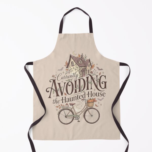 Item preview, Currently Avoiding the Haunted House Cute Spooky Autumn Aesthetic designed and sold by Pick&Grin.
