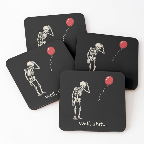 Item preview, Skeleton Lost Balloon Well Shit designed and sold by Kladhadredo.