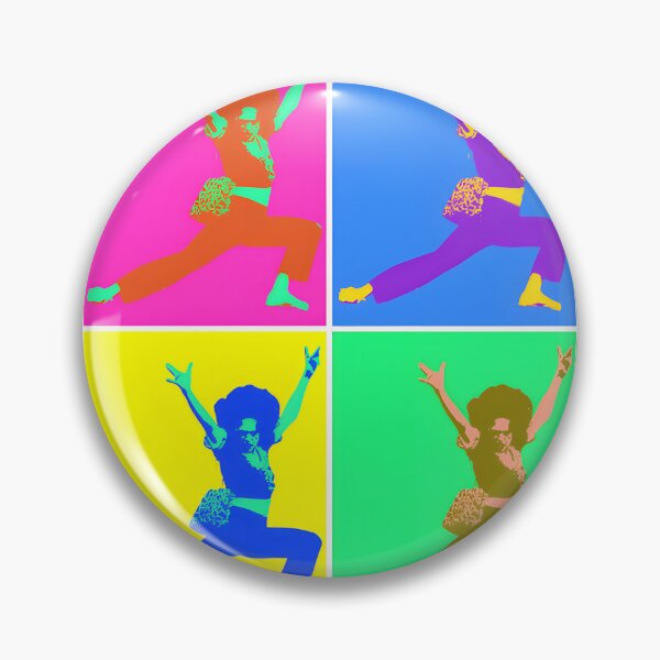 Item preview, Sally Omally Kick Pop Art Inspired Colorful Illustration Design designed and sold by Dayzky.