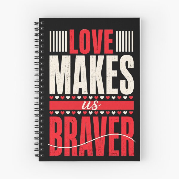 Item preview, Love Makes Us Braver Inspirational Love Quote designed and sold by the-dovlat.