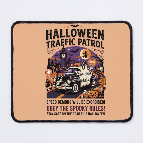 Item preview, Obey the spooky rules!  - Halloween Traffic Patrol - Halloween for policemen designed and sold by ParadoxParadox.