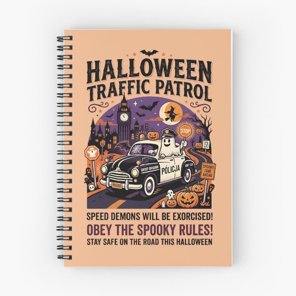 Item preview, Obey the spooky rules!  - Halloween Traffic Patrol - Halloween for policemen designed and sold by ParadoxParadox.