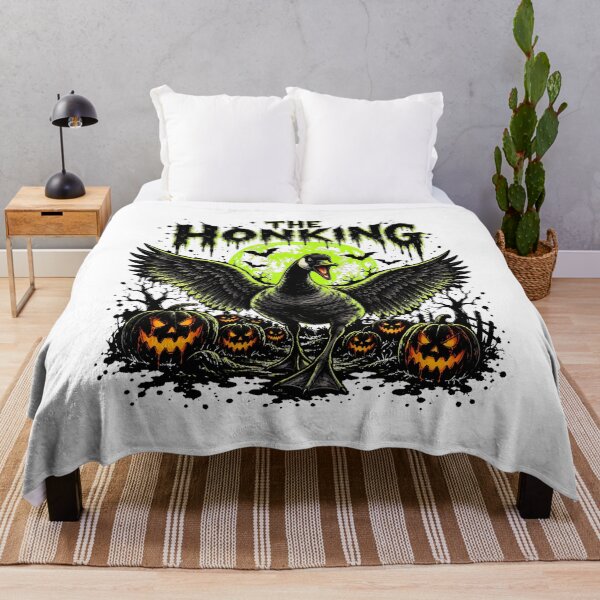 Item preview, Spooky Goose Honking Evil Pumpkin Halloween Meme designed and sold by chattsuede.