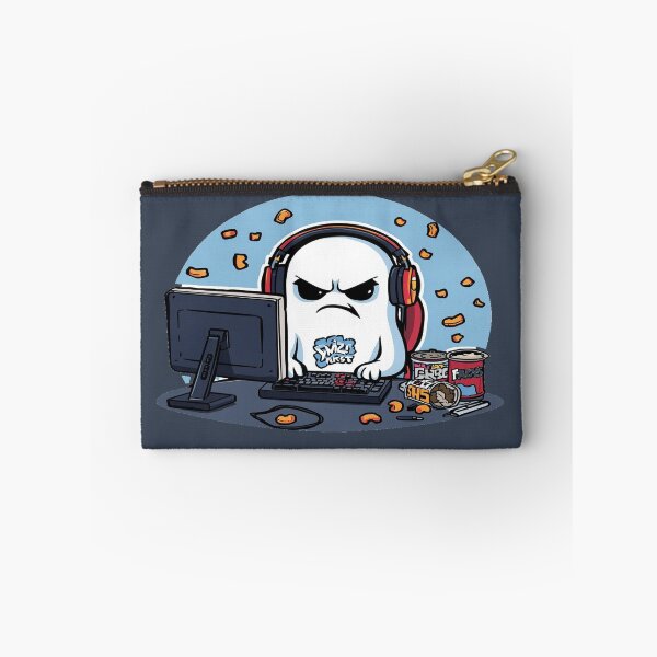 Item preview, Angry Gamer Ghost Gaming PC Headphones Funny Gamer Snack Lover designed and sold by mrworld000.