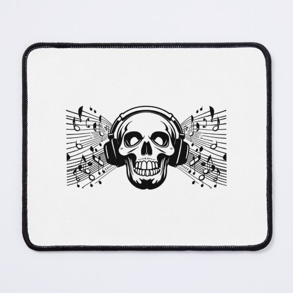 Item preview, Dj Music Skull - Black designed and sold by Contessai Babbaby.