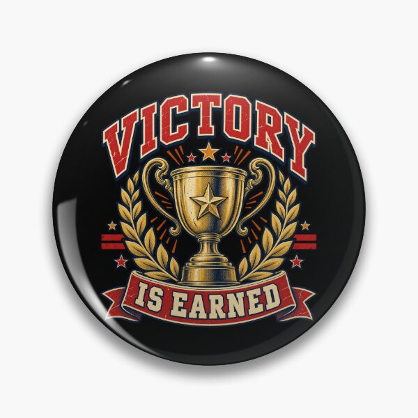 Item preview, Victory is earned trophy designed and sold by Side Quest Co..