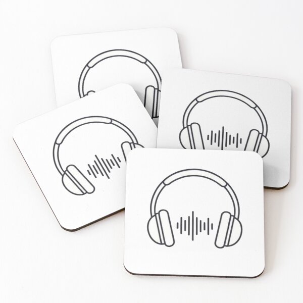 Item preview, Headphones Audio Waveform Aesthetic designed and sold by Rehnair.