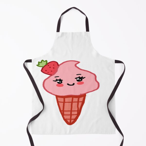 Item preview, Kawaii Strawberry Ice Cream  designed and sold by Rainbowland123.