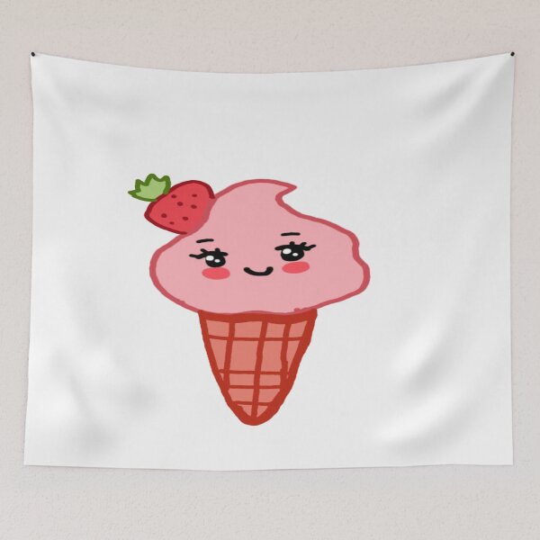 Item preview, Kawaii Strawberry Ice Cream  designed and sold by Rainbowland123.