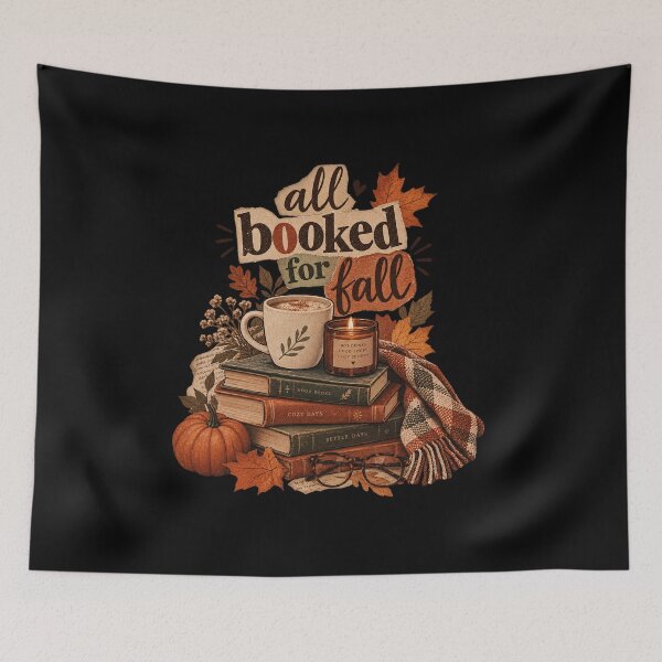 Item preview, All Booked For Fall Cozy Autumn Reading Design designed and sold by Artycom.