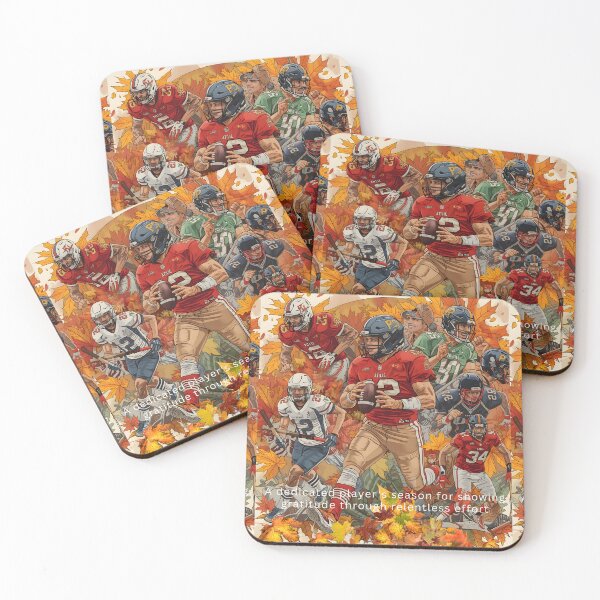 Item preview, Autumn Gridiron Glory: A Season of Gratitude and Relentless Effort designed and sold by VibranPalette.