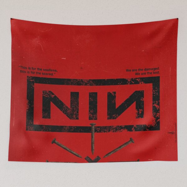 Item preview, Nine Inch Nails NIN Trent Reznor Original Custom Vintage Music Unique Poster Wall Art designed and sold by Cool Robot Bro..