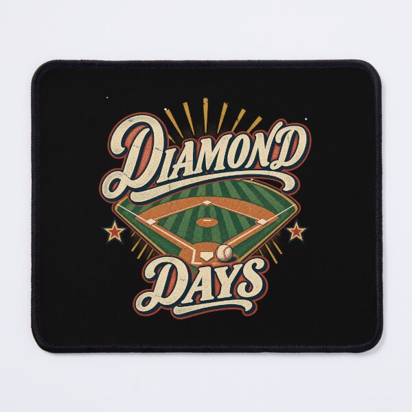 Item preview, Vintage Diamond Days Baseball designed and sold by Side Quest Co..