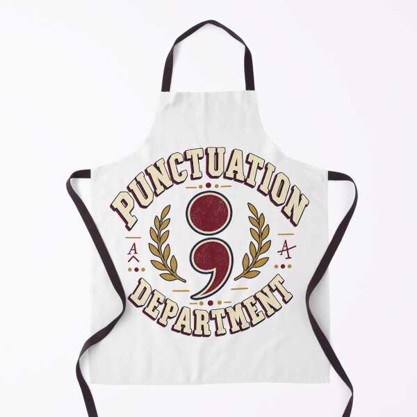 Item preview, Punctuation Department – Retro Writer Grammar Club Design designed and sold by Golden Era Studio.