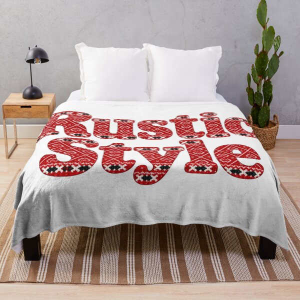 Item preview, Rustic Style Red Folk Pattern designed and sold by DansCreations42.