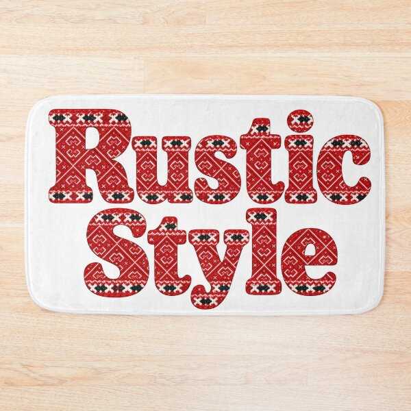 Item preview, Rustic Style Red Folk Pattern designed and sold by DansCreations42.