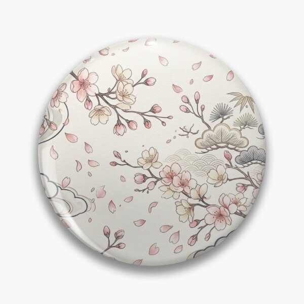 Item preview, Japanese Floral Pattern designed and sold by ShivCraftStudio.