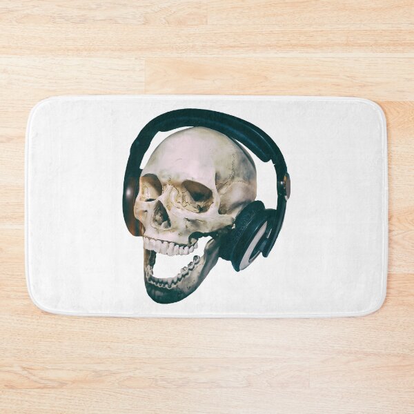 Item preview, Skeleton Skull With Headphones Dj Music designed and sold by Contessai Babbaby.