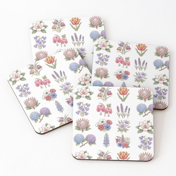 Item preview, Vintage Botanical Flowers Garden Sticker pack Sheet designed and sold by Rehnair.