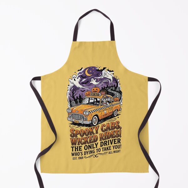 Item preview, Spooky cabs, wicked rides - Halloween for taxi drivers designed and sold by ParadoxParadox.