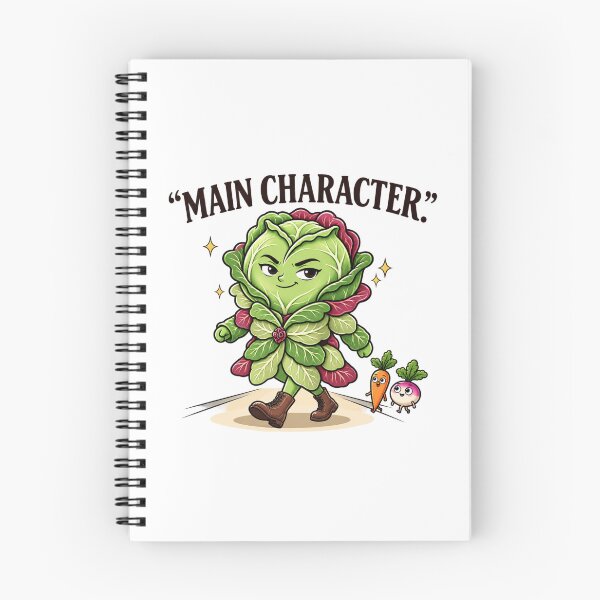 Item preview, Main Character – Funny Cabbage Vegetable | Cute Kawaii Main Character Energy Cartoon designed and sold by MrDev.