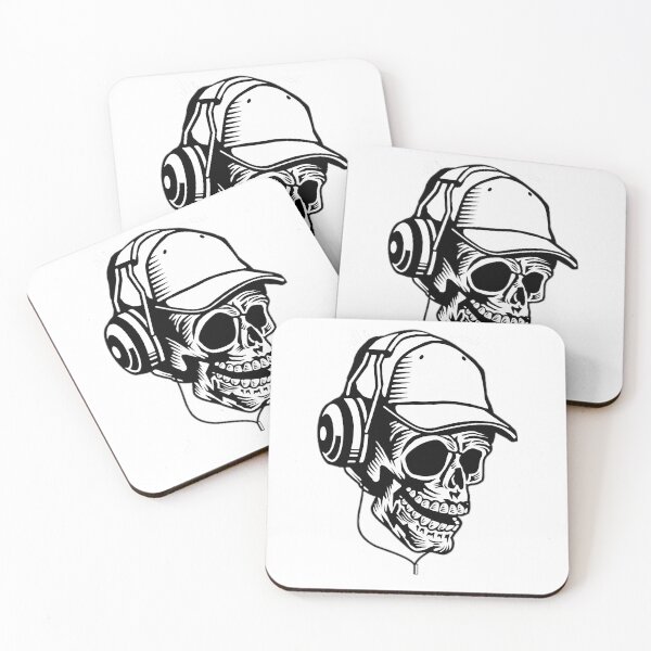 Item preview, Skull With Headphones  designed and sold by Contessai Babbaby.