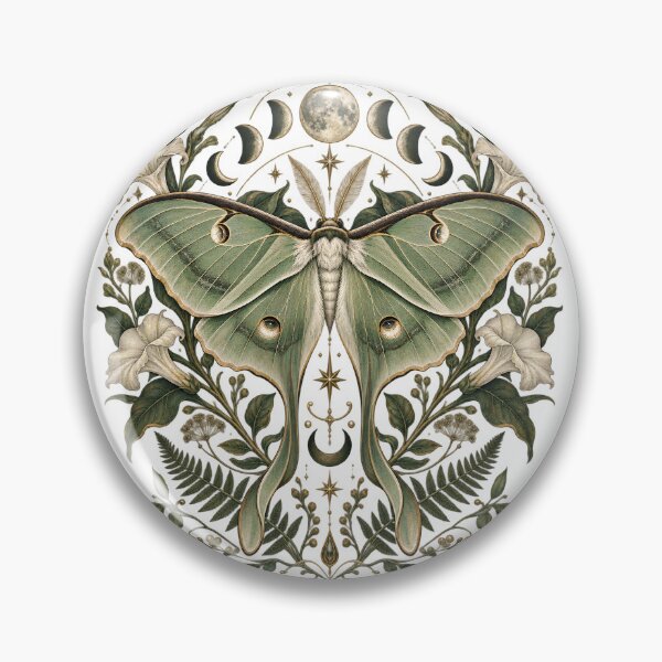 Item preview, Lunar Moth Herbarium Vintage Botanical designed and sold by Xuni Studio.