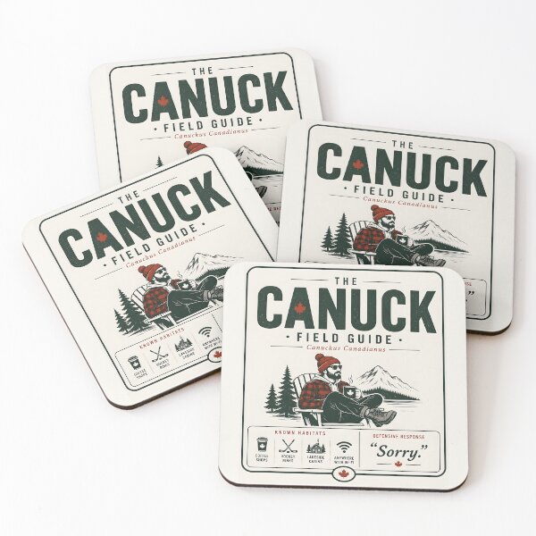 Item preview, The Canuck Field Guide Funny Canadian Graphic designed and sold by Sybille-Yates.