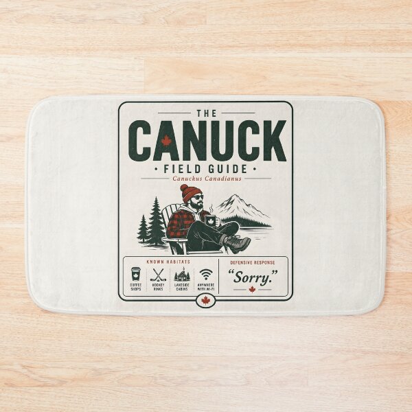 Item preview, The Canuck Field Guide Funny Canadian Graphic designed and sold by Sybille-Yates.