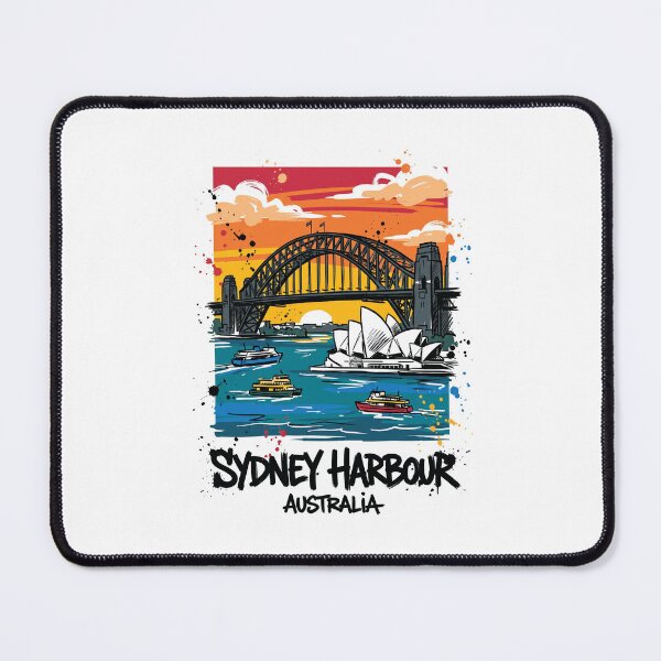 Item preview, Sydney Harbour Bridge Australia Art Print designed and sold by Merch by Das Design Studio.
