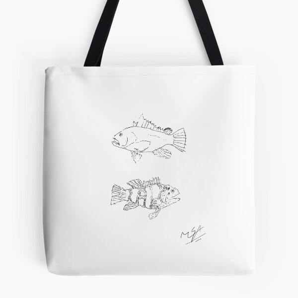 Item preview, The Grouper Fish sketch designed and sold by ArtSurvivalLife.