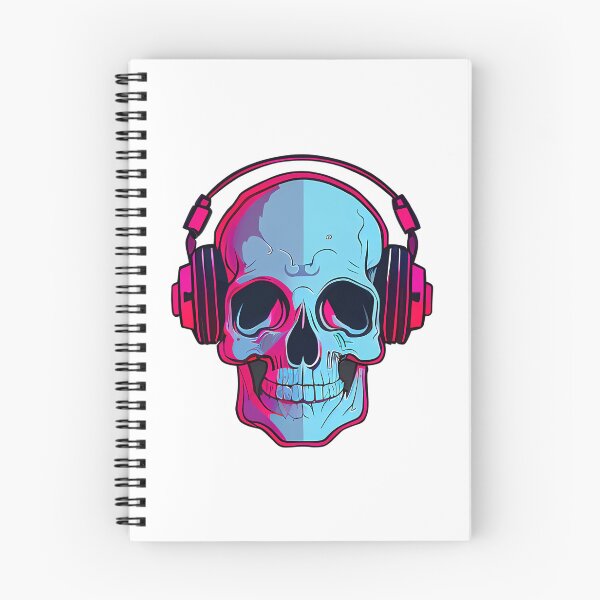 Item preview, Skull With Headphones  designed and sold by Contessai Babbaby.